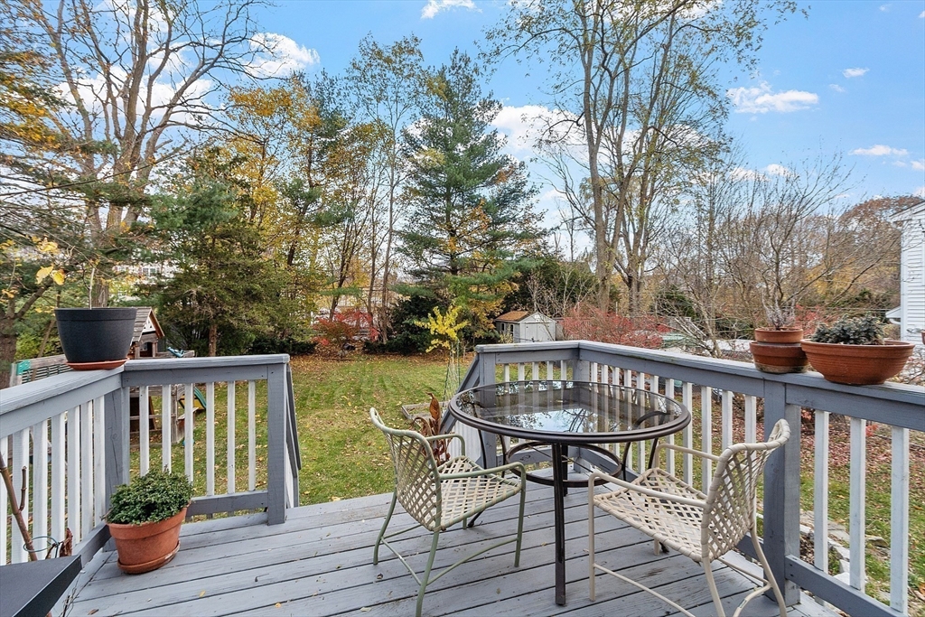 24 Myrtle Avenue Wakefield, MA 01880 - Photo 33 of 39 a view of a deck with two chair and wooden floor