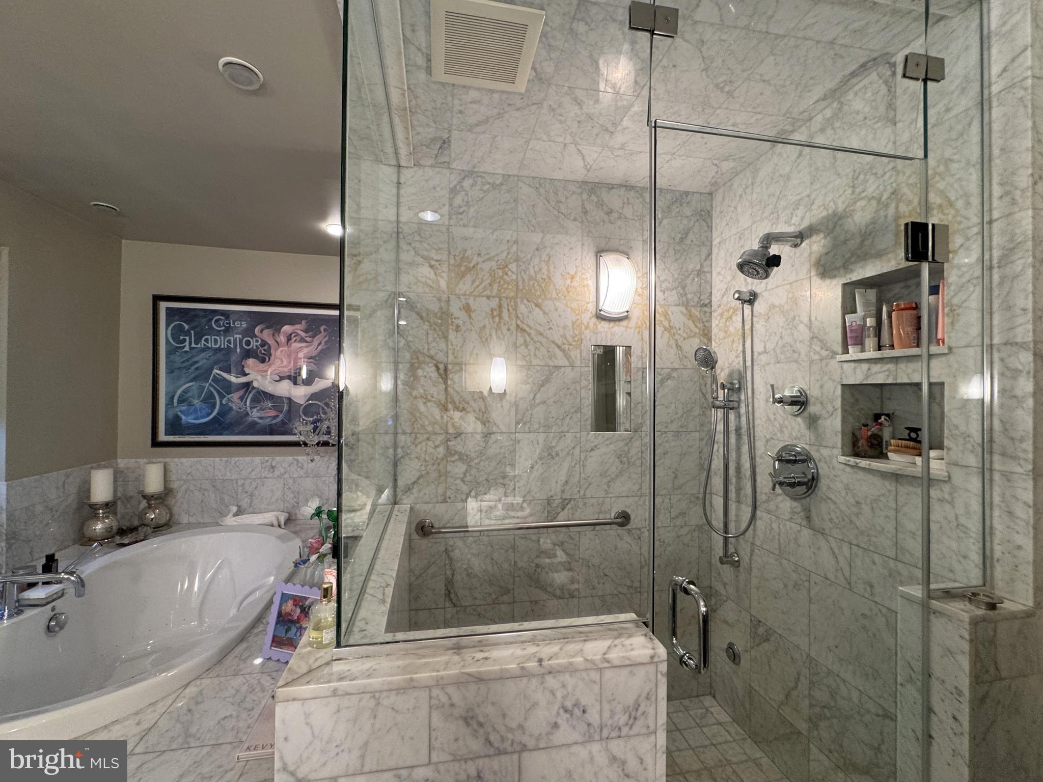 357 Sprague Road Penn Valley, PA 19072 - Photo 34 of 44 Walk-in oversized shower with steam