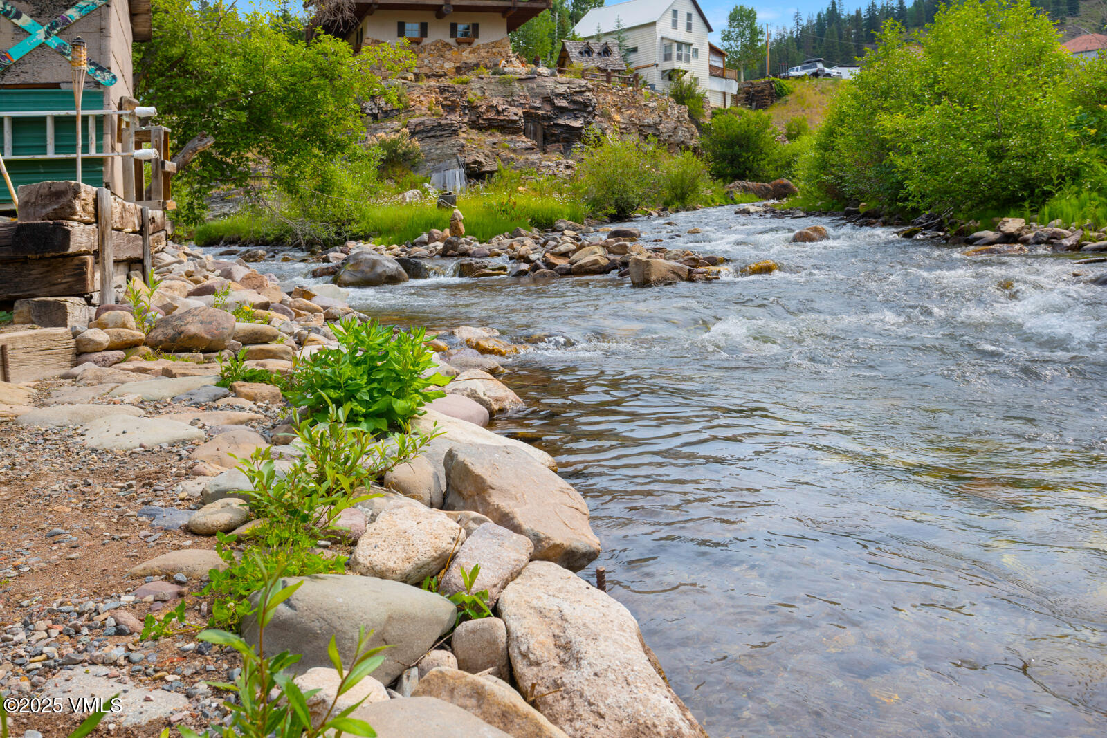 407 Water Street Red Cliff, CO 81649 - Photo 8 of 25 a view of a backyard with large trees