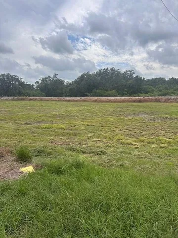 a view of a lake from a yard