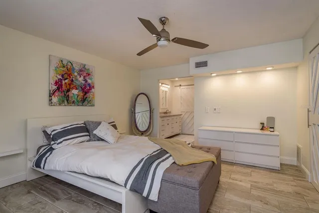 a view of a house with wooden floor