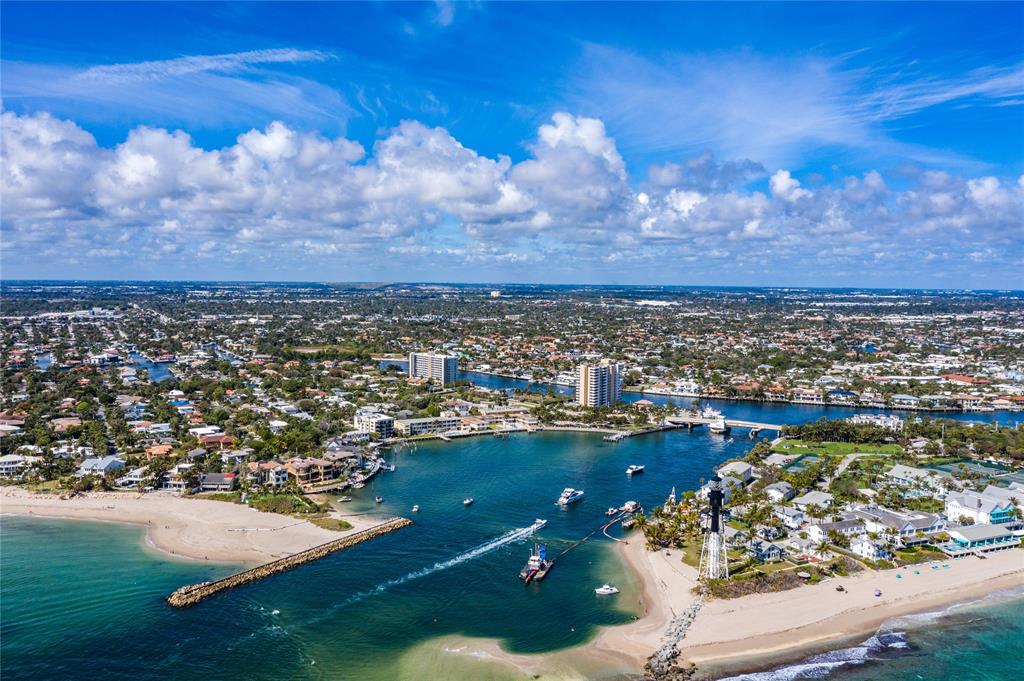 2443 Northeast 26th Street Lighthouse Point, FL 33064 - Photo 1 of 2 an aerial view of residential houses with outdoor space