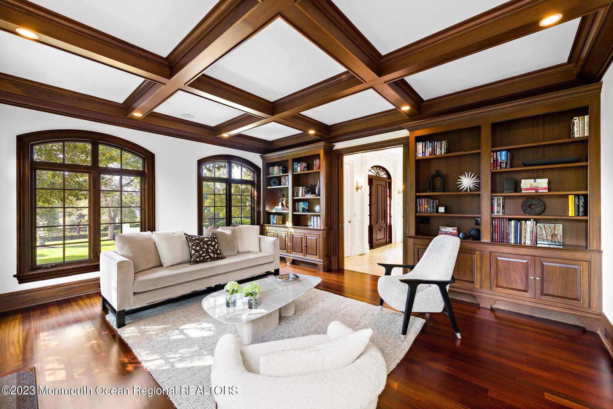 122 Rumson Road Rumson, NJ 07760 - Photo 13 of 100 a living room with furniture a wooden floor and a large window
