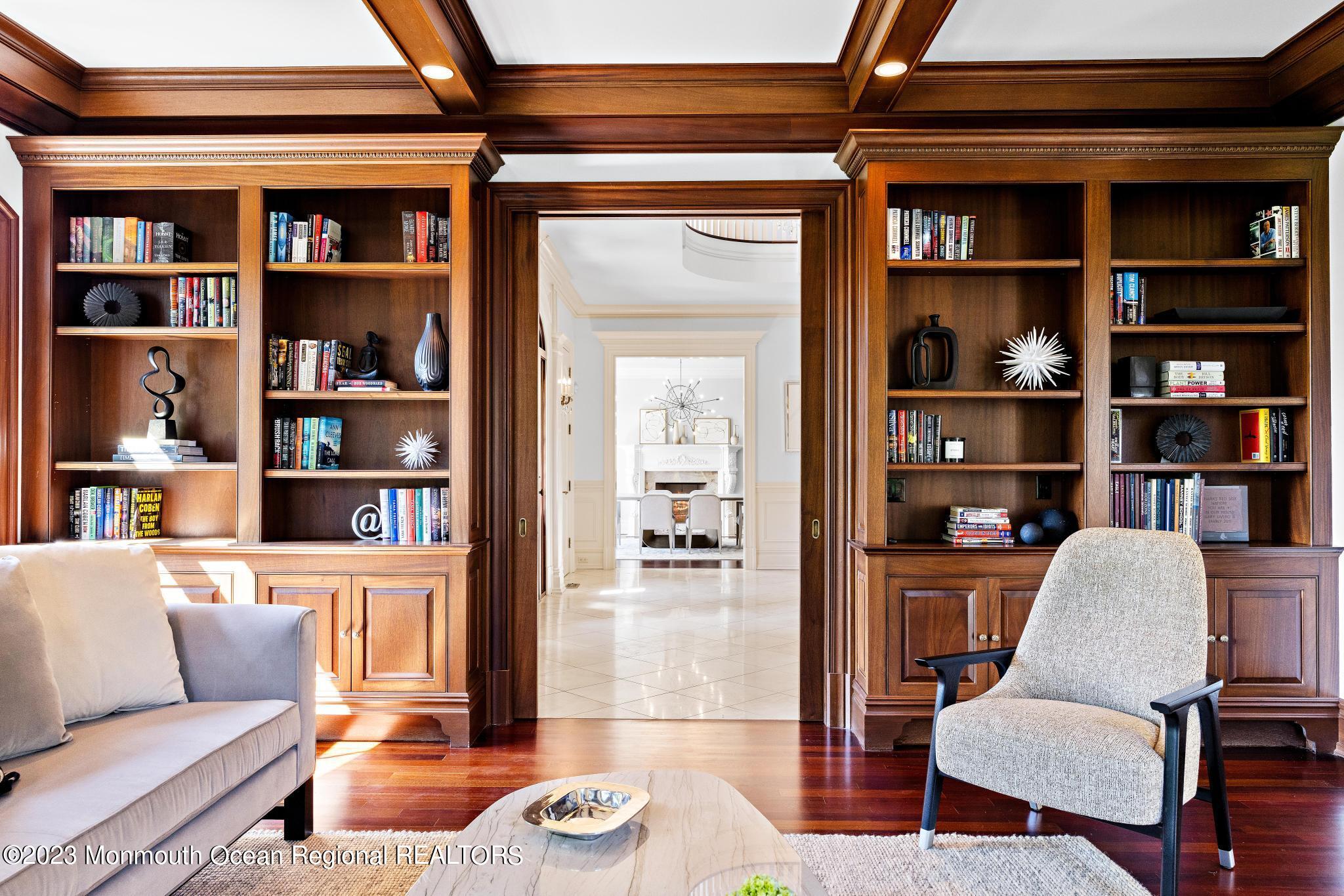 122 Rumson Road Rumson, NJ 07760 - Photo 14 of 100 a living room with furniture and a book shelf