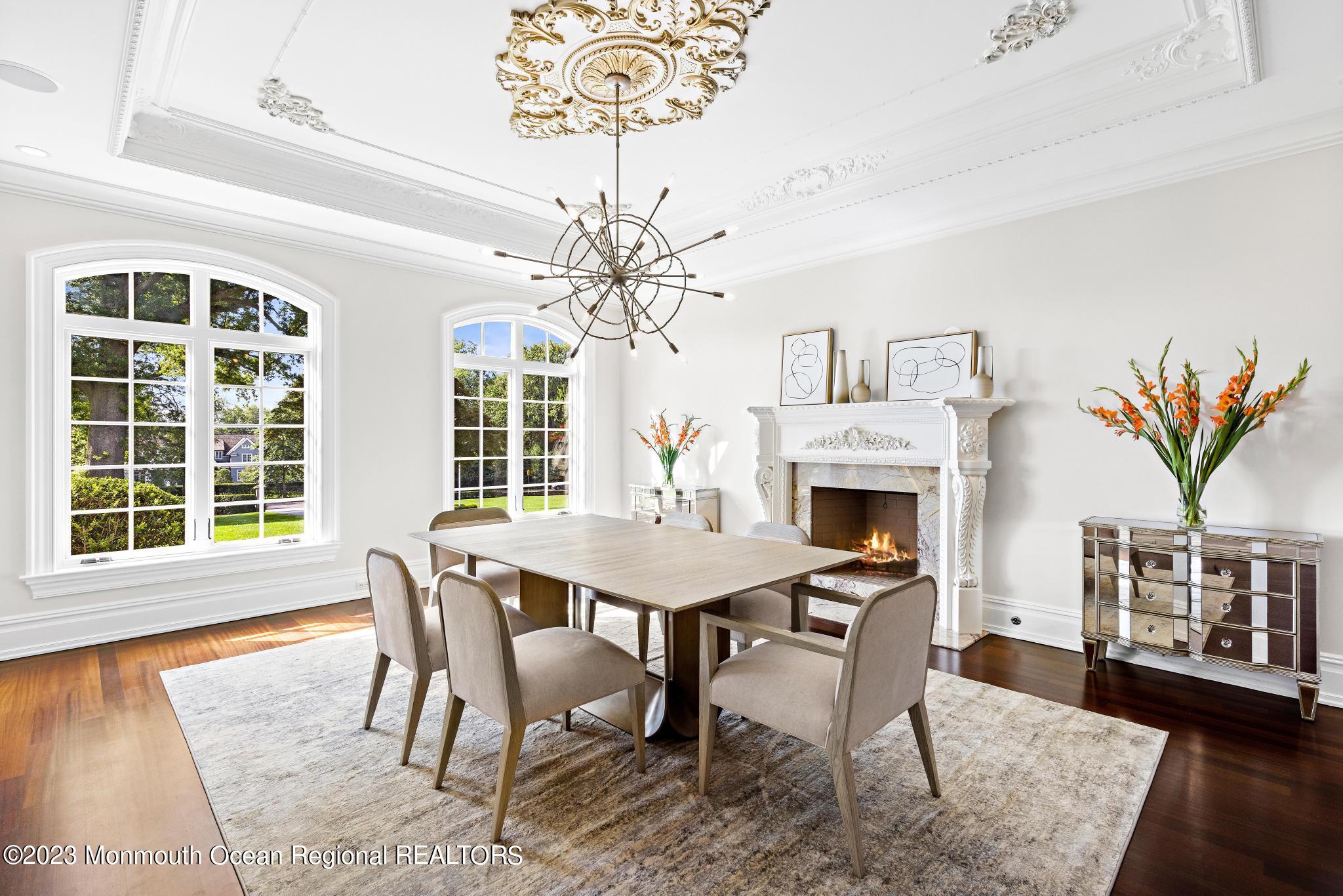 122 Rumson Road Rumson, NJ 07760 - Photo 17 of 100 a view of a dining room with furniture window and wooden floor