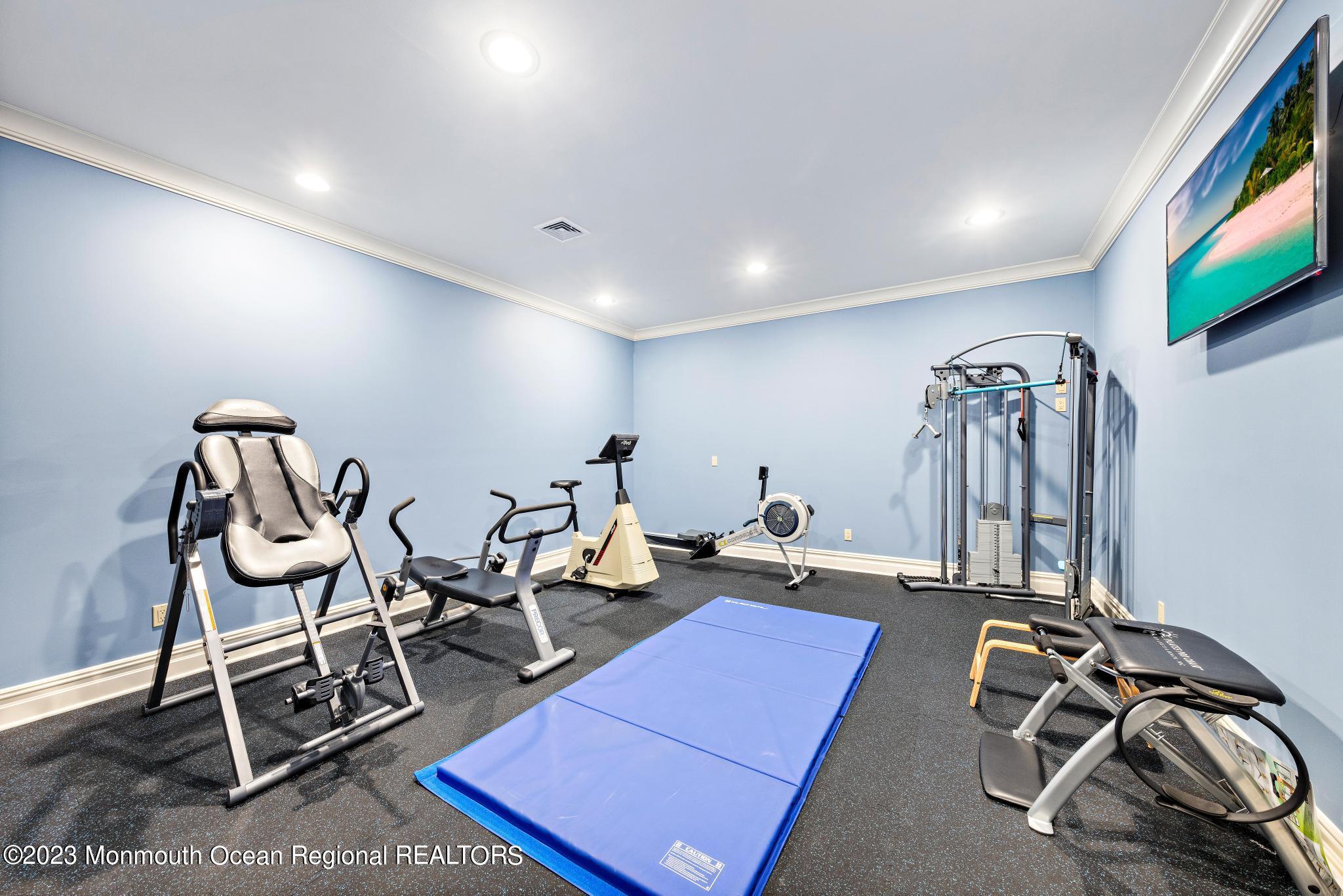 122 Rumson Road Rumson, NJ 07760 - Photo 77 of 100 a view of a room with gym equipment