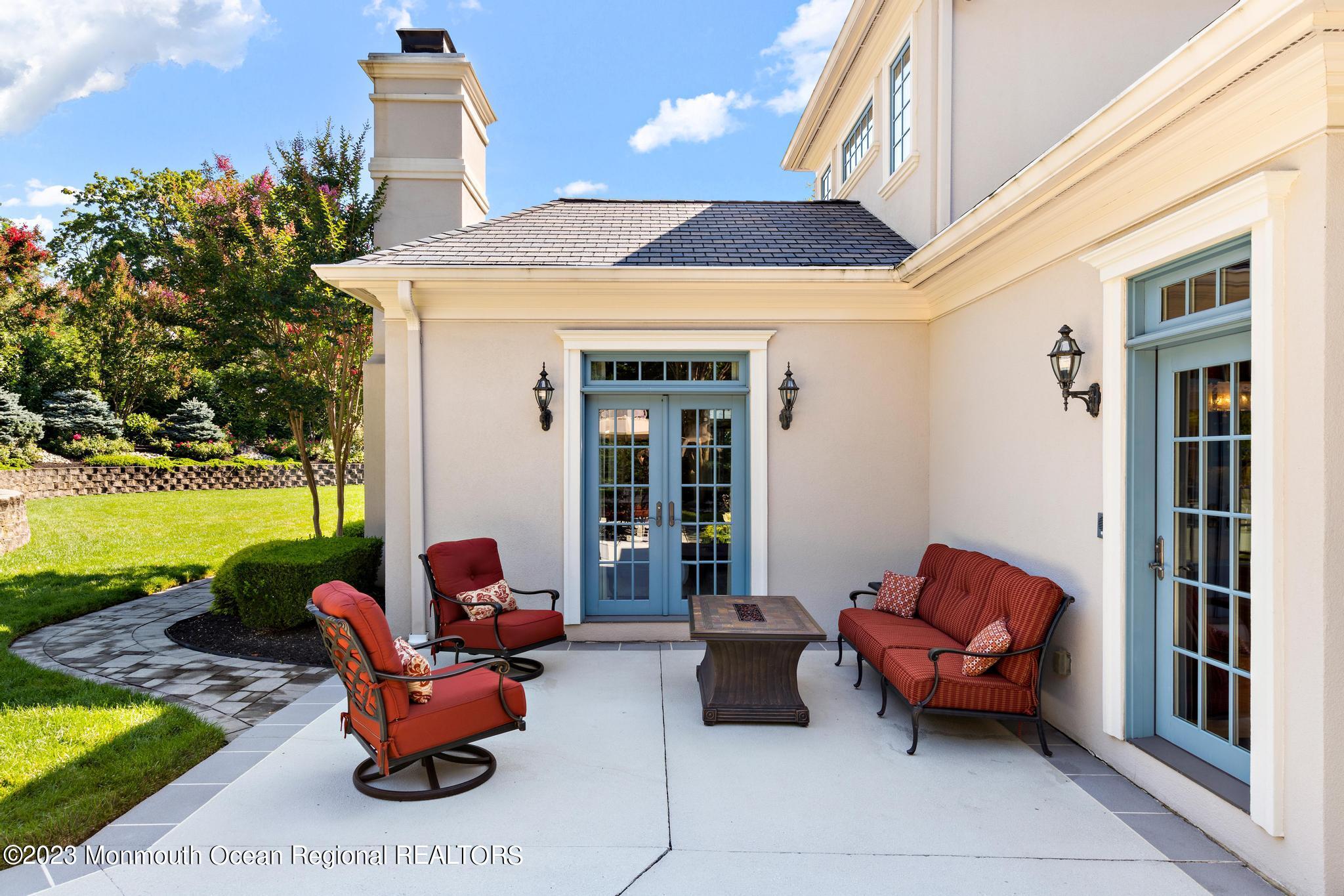 122 Rumson Road Rumson, NJ 07760 - Photo 93 of 100 a outdoor living space with furniture and garden view