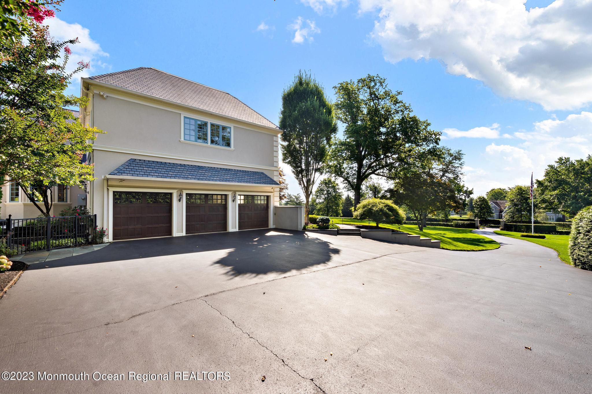 122 Rumson Road Rumson, NJ 07760 - Photo 95 of 100 a view of a house with swimming pool and a yard