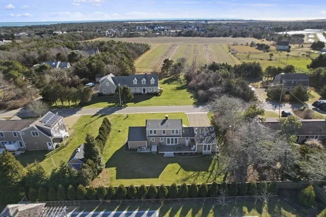 a view of a city with an ocean