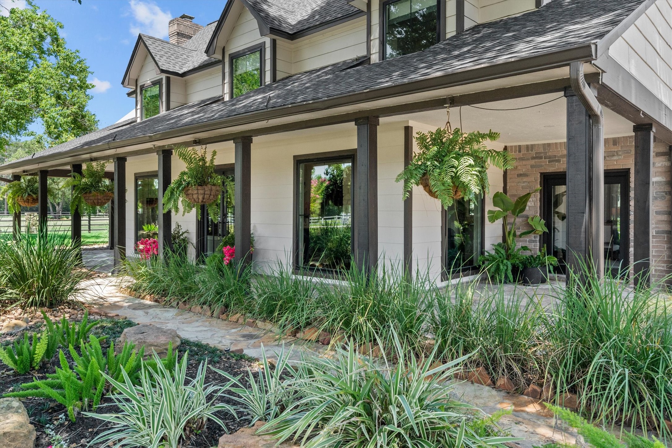 18003 Kitzman Road Cypress, TX 77429 - Photo 12 of 48 Flagstone walkway leads to oversized covered front porch