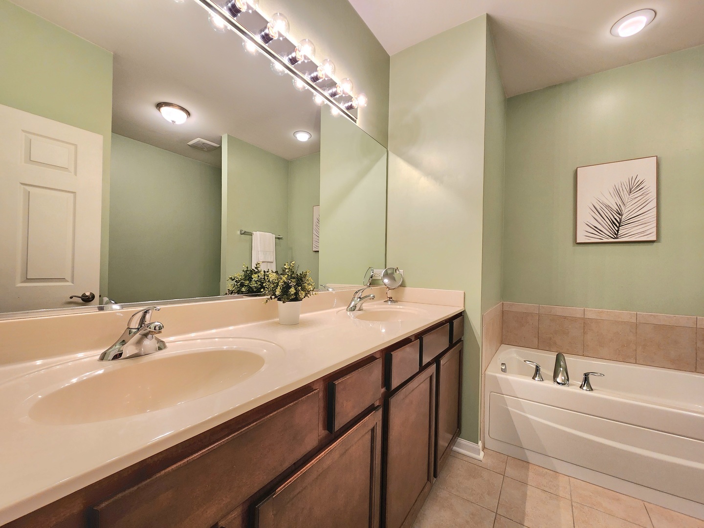 982 Oak Ridge Boulevard Elgin, IL 60120 - Photo 17 of 27 a bathroom with a tub sink and mirror