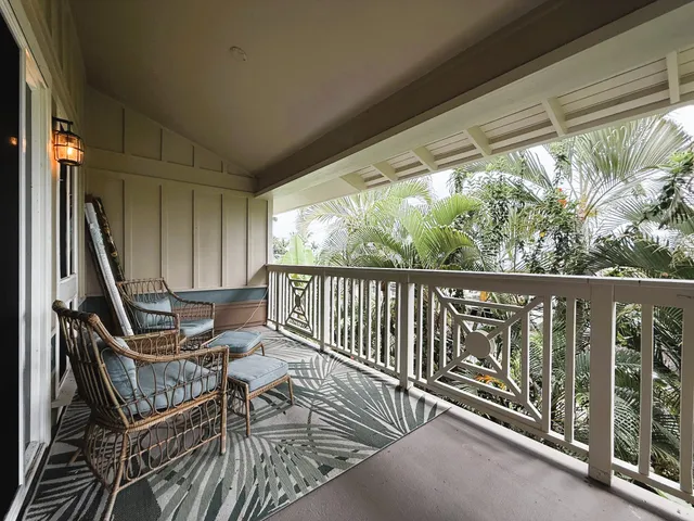 a view of a chairs in balcony