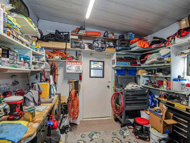 an outdoor view with patio