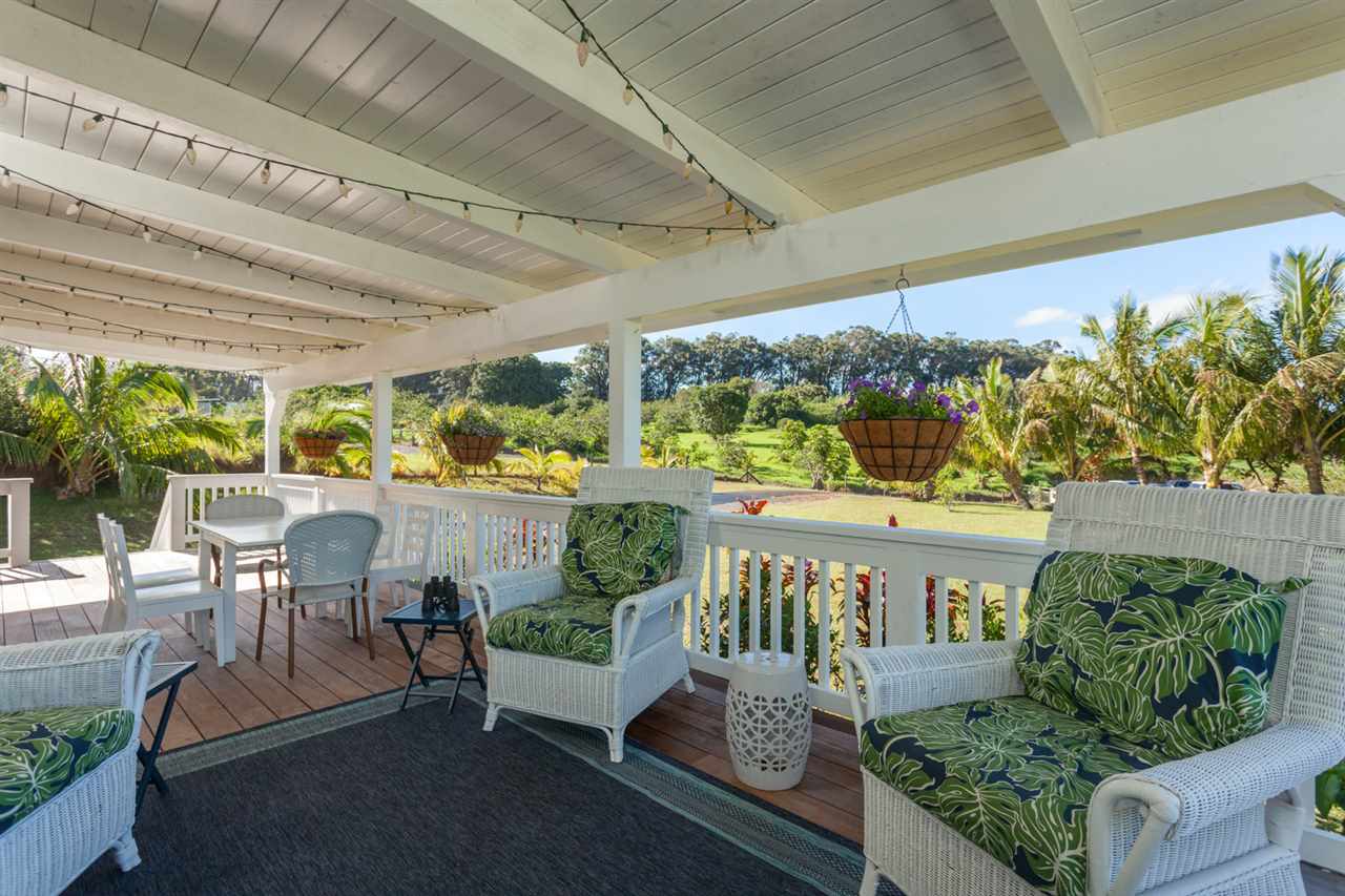 53 Awalau Road Haiku, HI 96708 - Photo 3 of 30 a outdoor living space with furniture and garden view