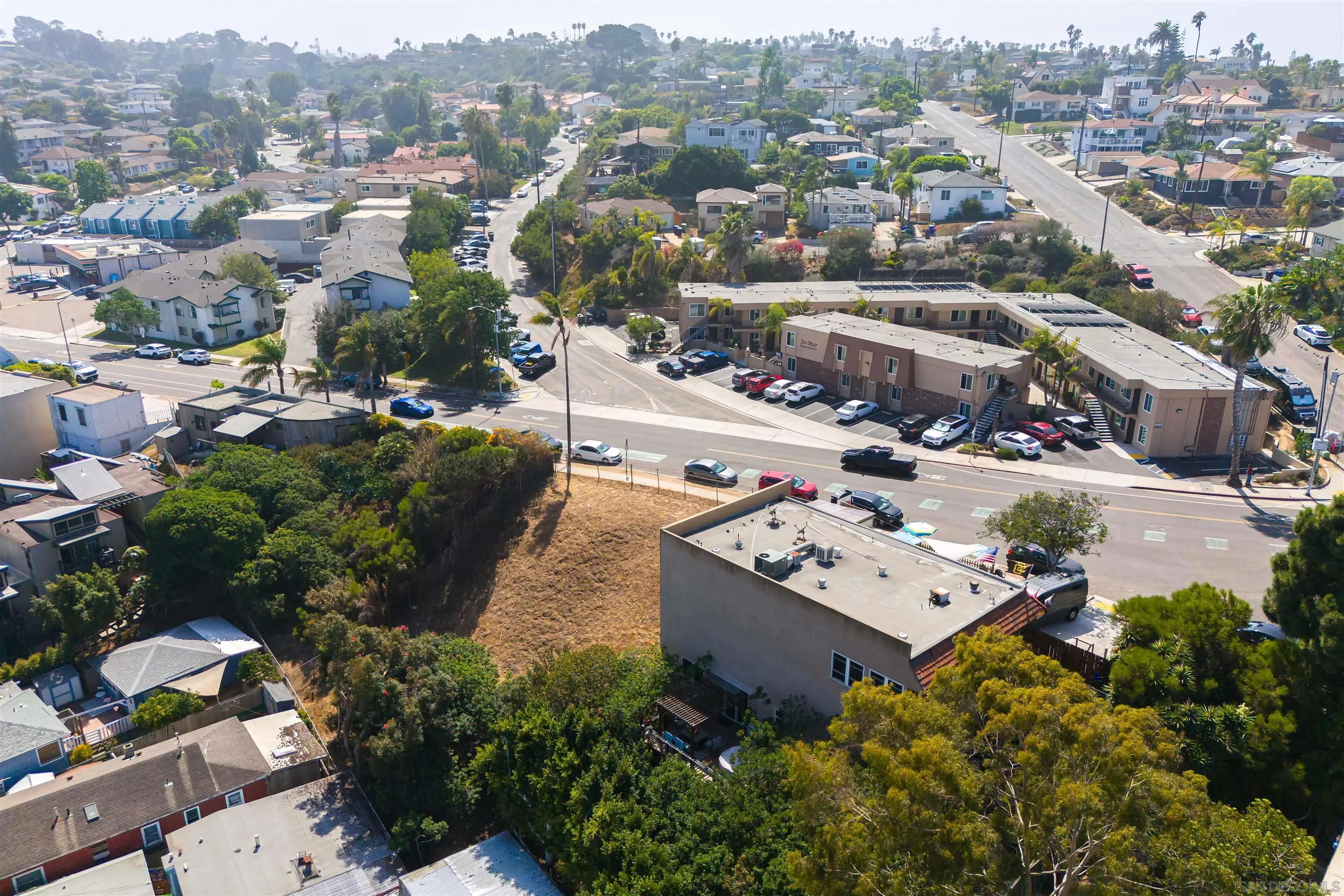 Voltaire Street, Unit 1 Fallbrook, CA 92028 - Photo 14 of 24 an aerial view of a house with a yard and lake view