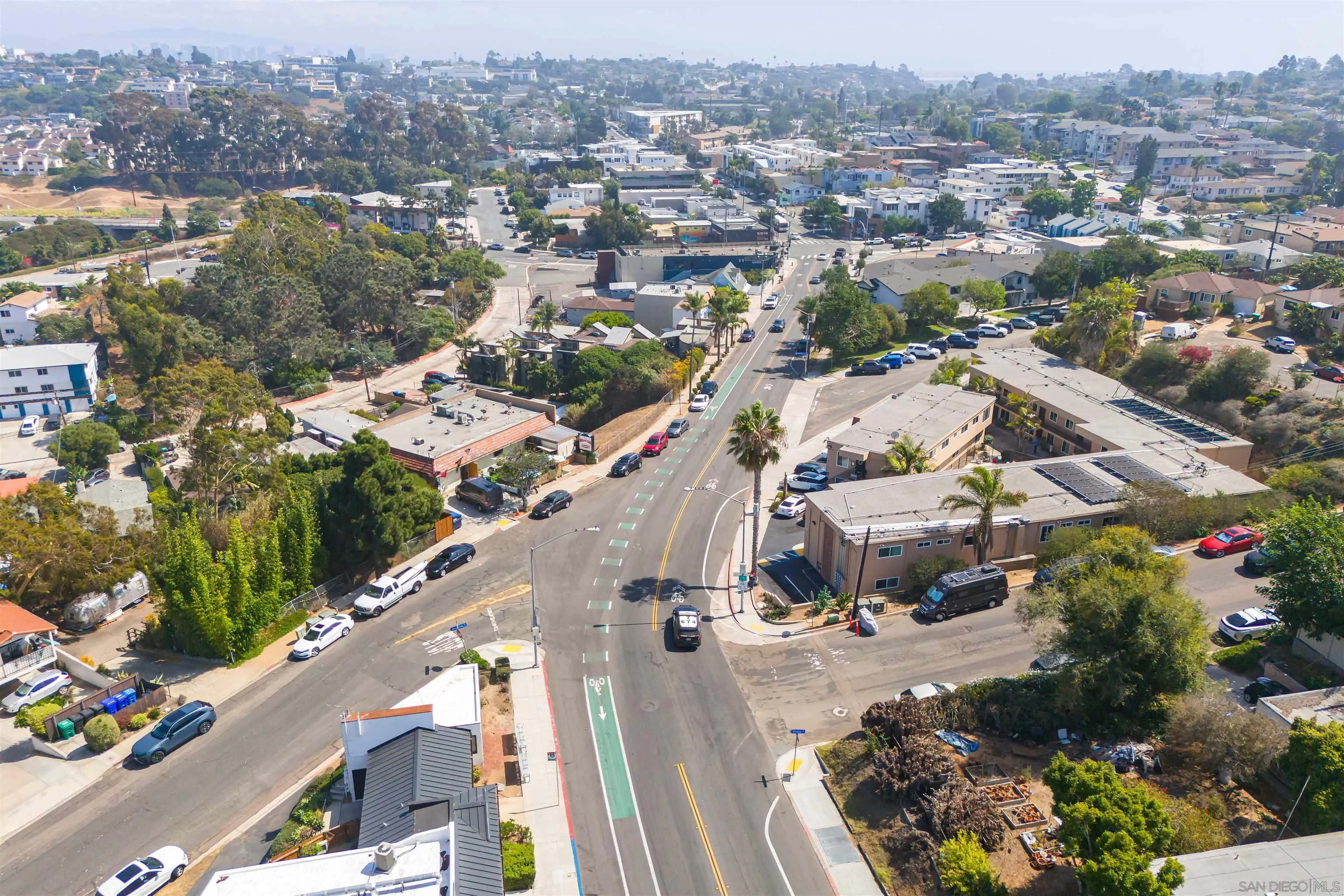 Voltaire Street, Unit 1 Fallbrook, CA 92028 - Photo 17 of 24 an aerial view of a city with streets and houses