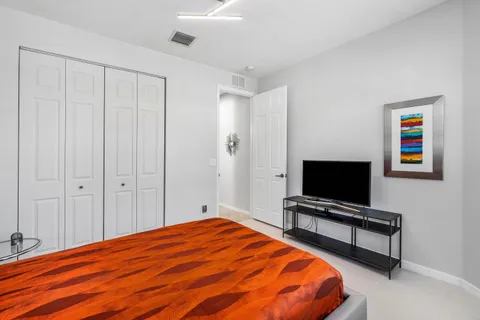 a building outdoor space with seating