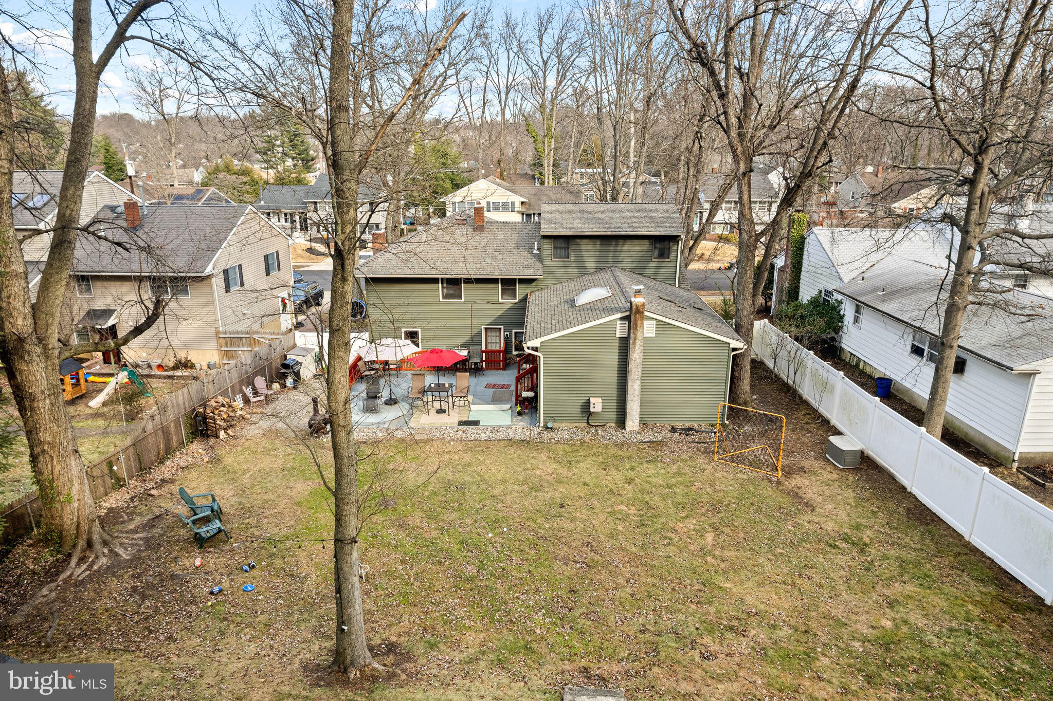 1228 Chesterfield Road Haddonfield, NJ 08033 - Photo 31 of 46 a view of garage with deck and car parked