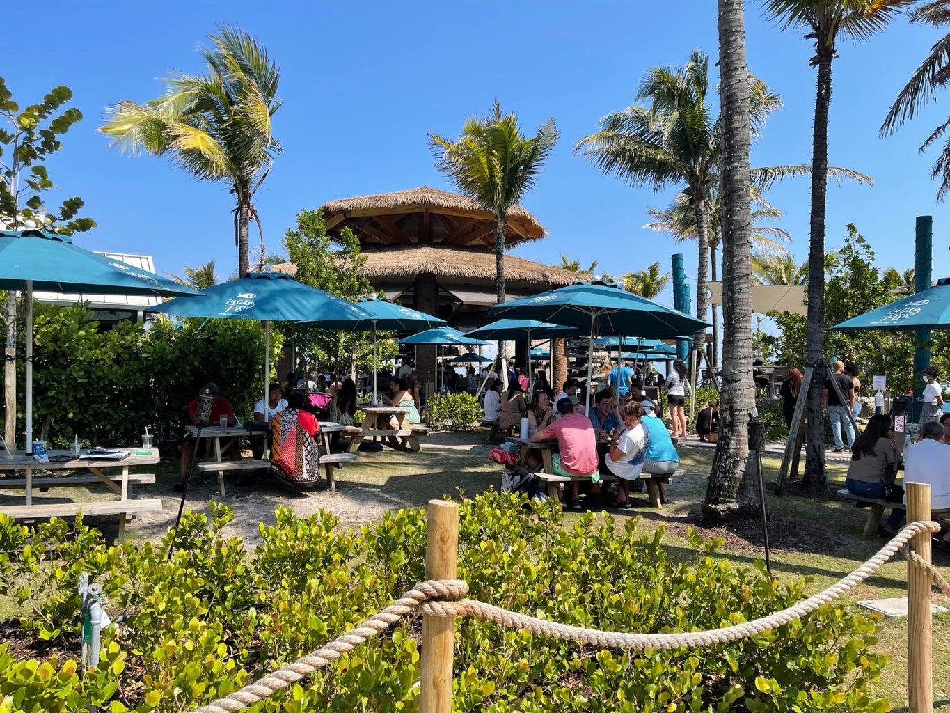 1530 South Ocean Boulevard, Unit 303 Lauderdale-by-the-Sea, FL 33062 - Photo 22 of 27 a view of people sitting in front of retail shop
