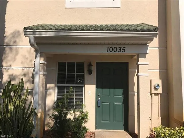 a view of a door of the house