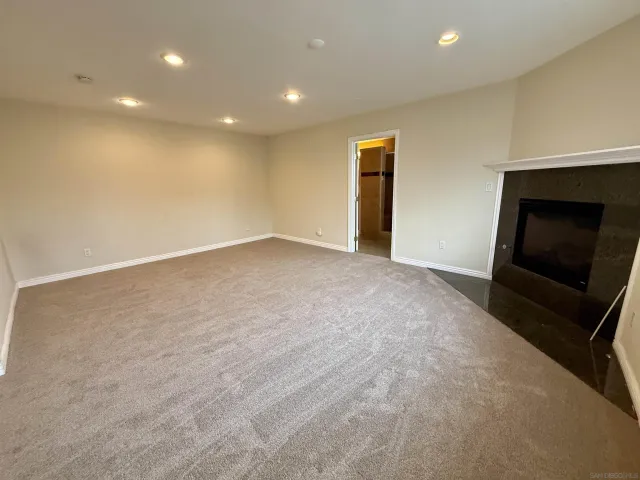 a utility room with cabinets