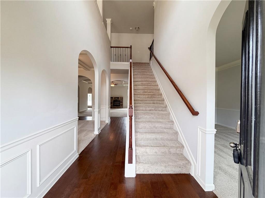 1549 Harlequin Way Stockbridge, GA 30281 - Photo 4 of 30 a view of entryway and hall with wooden floor