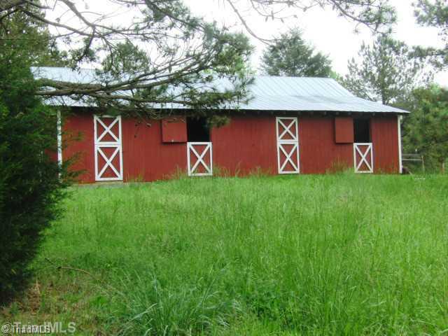 2341 South Fork Road Denton, NC 27239 - Photo 12 of 16 Stable/Barn. Additional Garden Space Behind Barn that Could be Used for Paddock near Loafing Shed