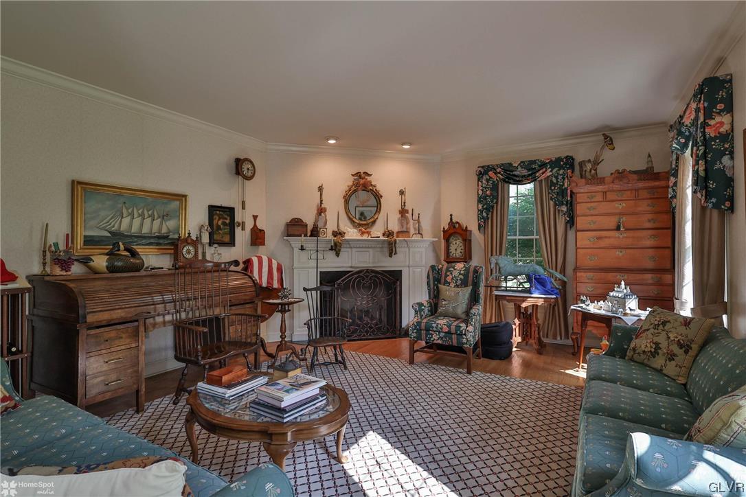 182 Baron Road Wind Gap, PA 18091 - Photo 4 of 49 a living room with furniture and a fireplace