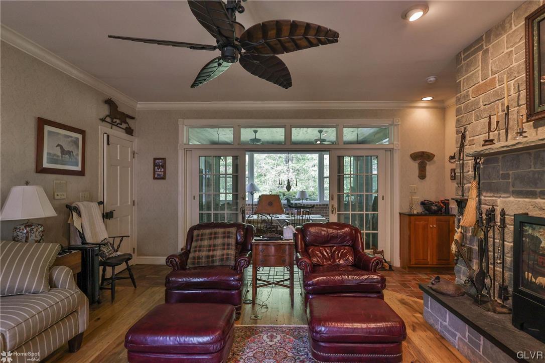 182 Baron Road Wind Gap, PA 18091 - Photo 10 of 49 a living room with furniture and a large window