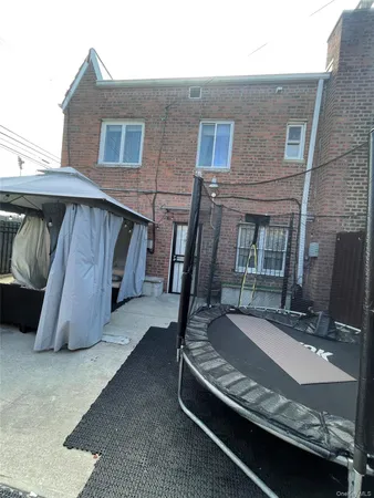 a view of outdoor space and garage