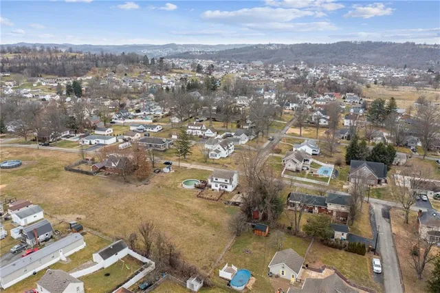 an aerial view of a city