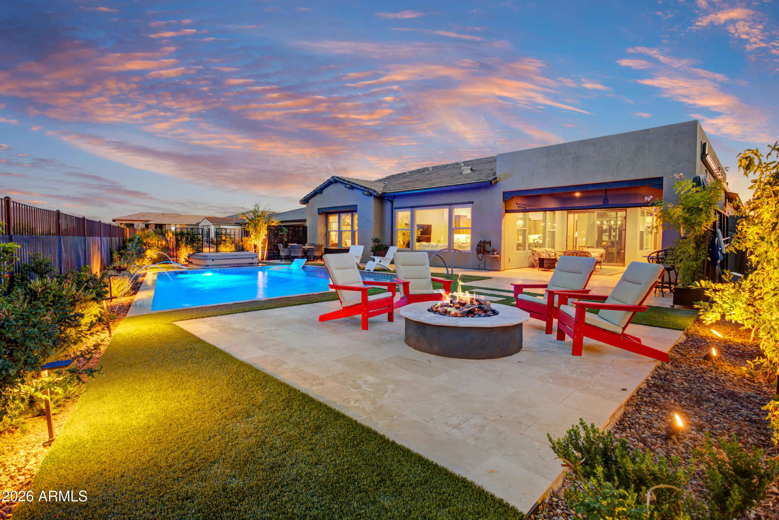 28517 North Camel Rock Court Rio Verde, AZ 85263 - Photo 26 of 39 a view of swimming pool with outdoor seating