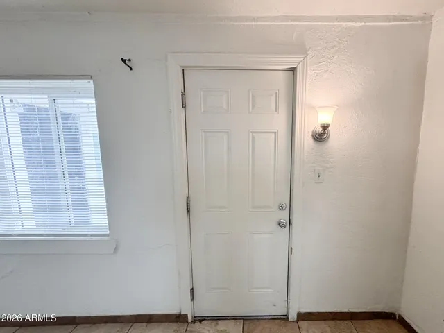 a view of front door