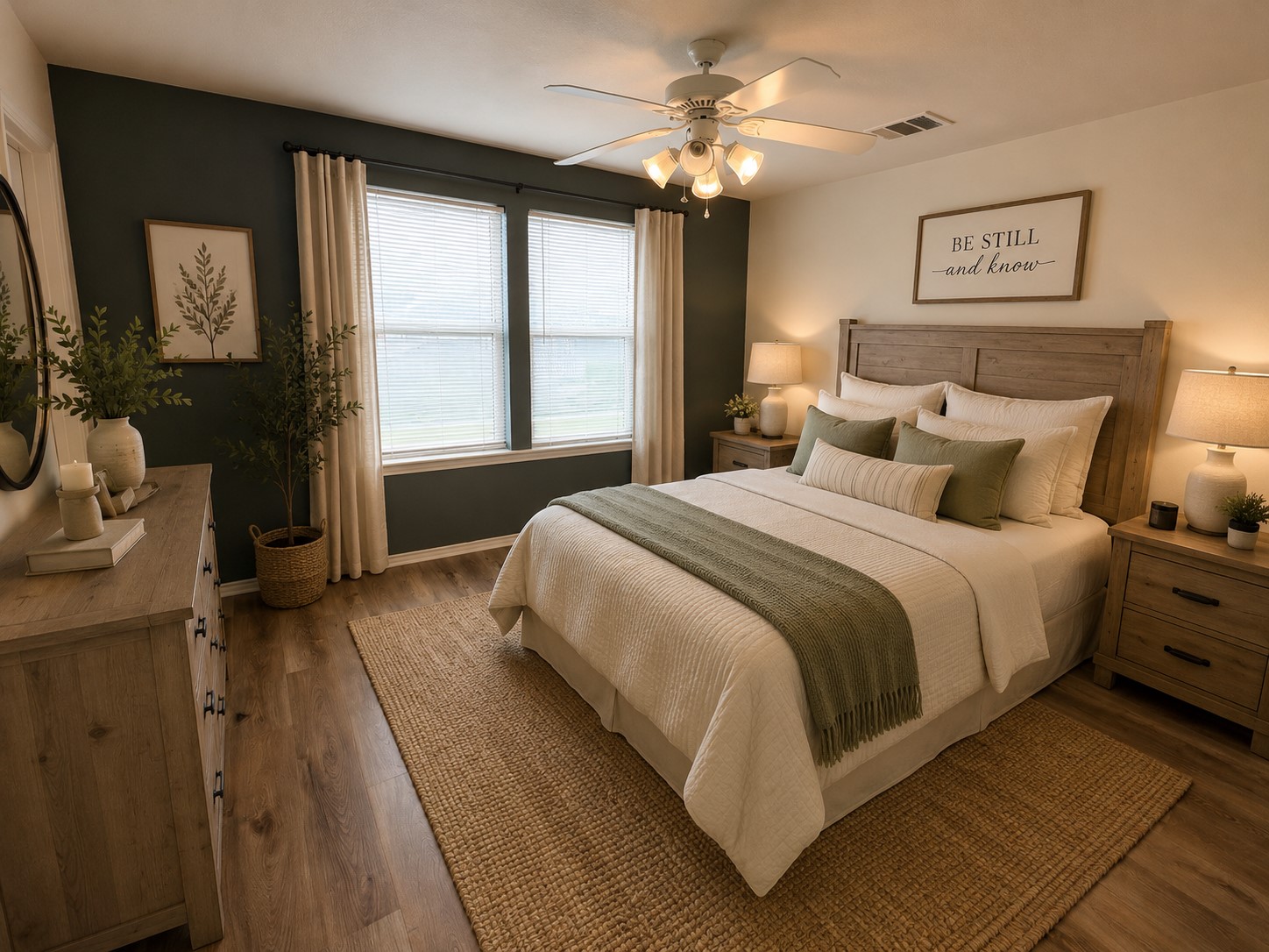 Located on the second floor- staged