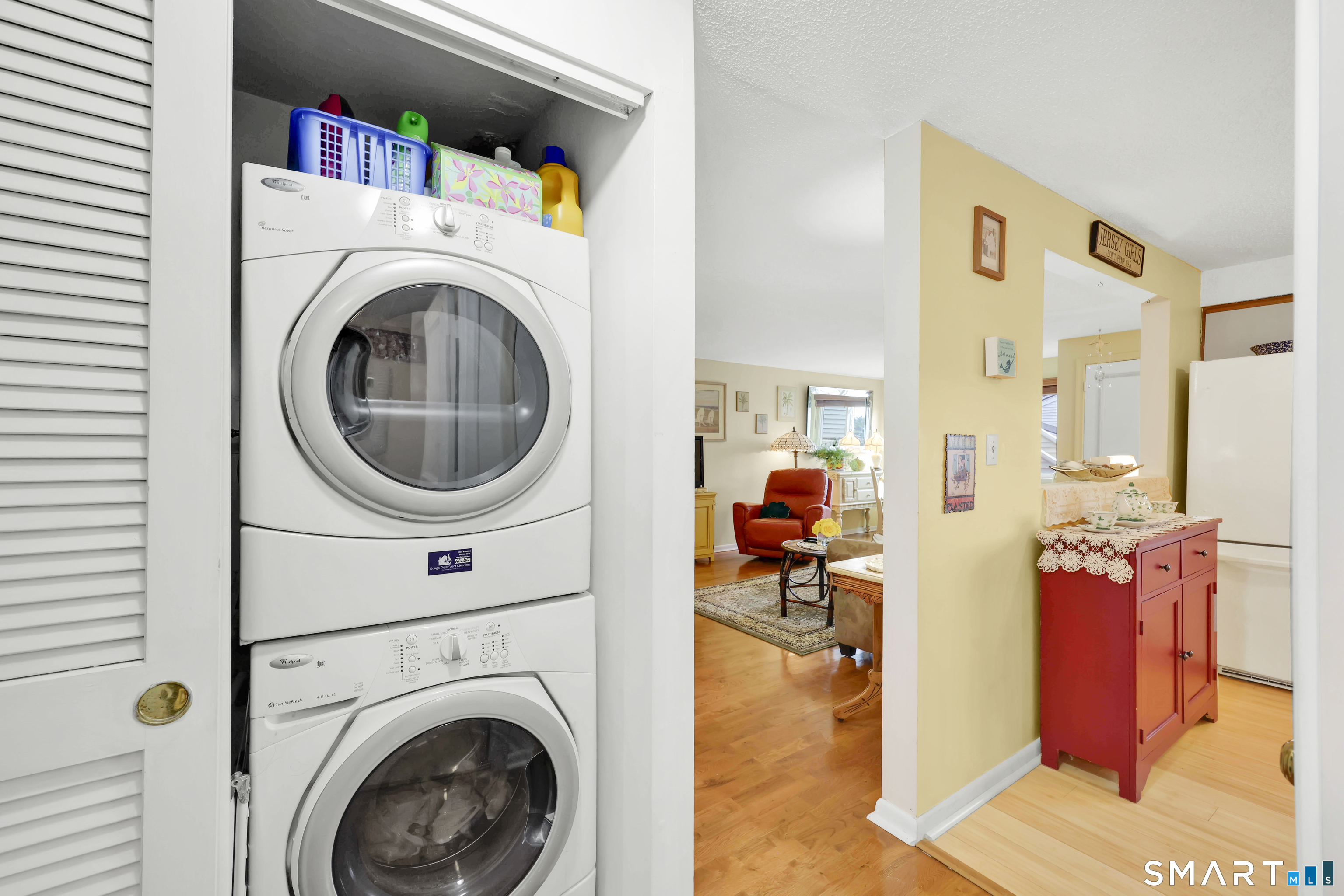 260 Brittany Farms Road, Unit B New Britain, CT 06053 - Photo 23 of 34 a view of living room washer and dryer