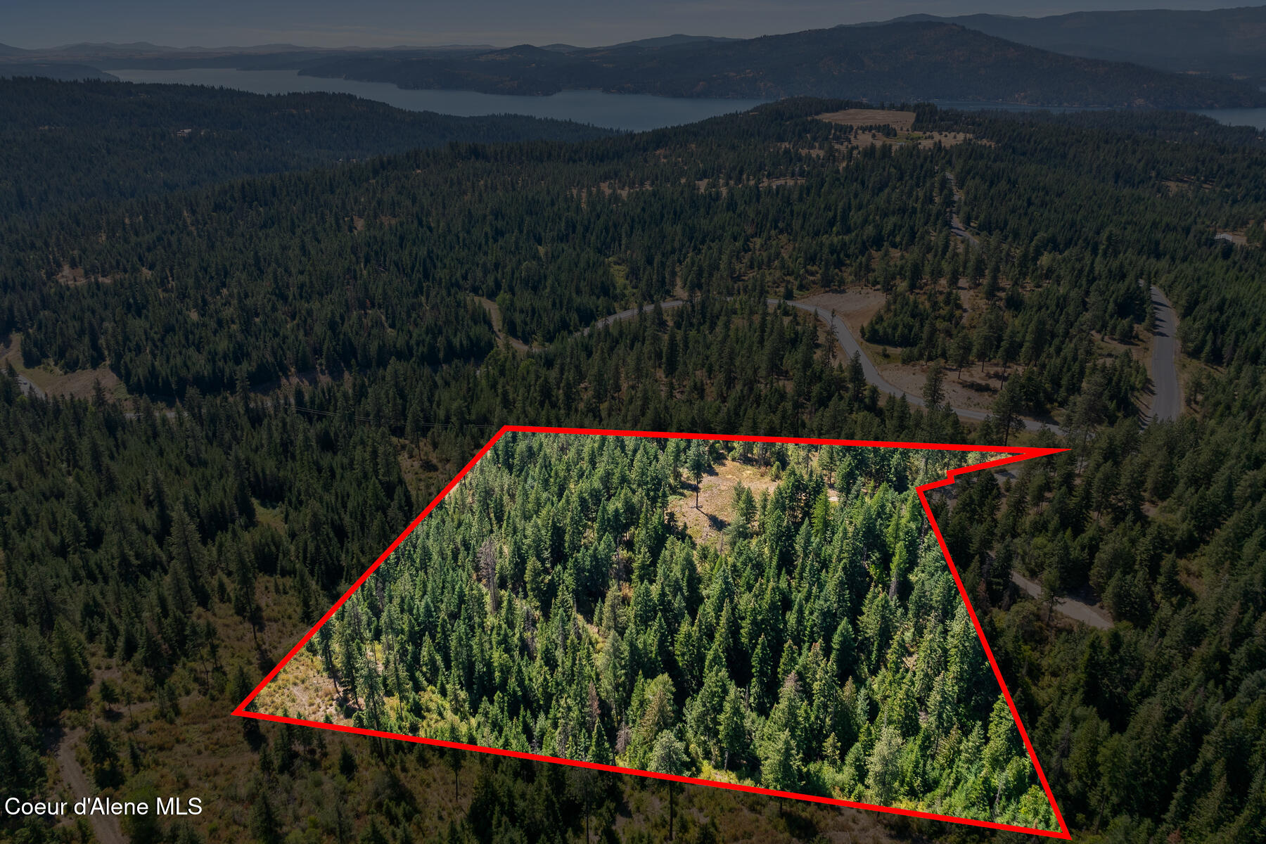 Lot 4 Fsr 439 Harrison, ID 83833 - Photo 14 of 16 Aerial_GothamBayLot-8_Outlined