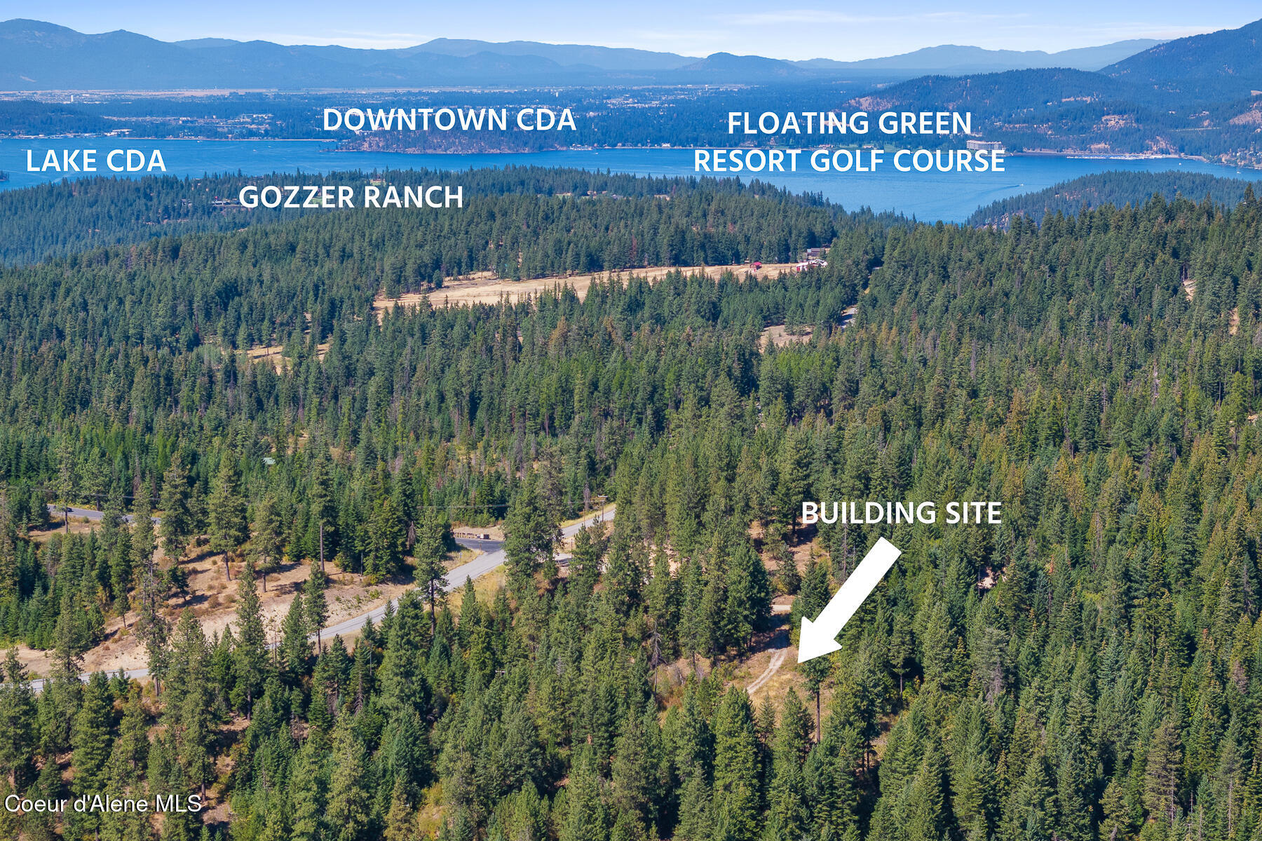 Lot 4 Fsr 439 Harrison, ID 83833 - Photo 7 of 16 Aerial_GothamBayLot-11_Labeled