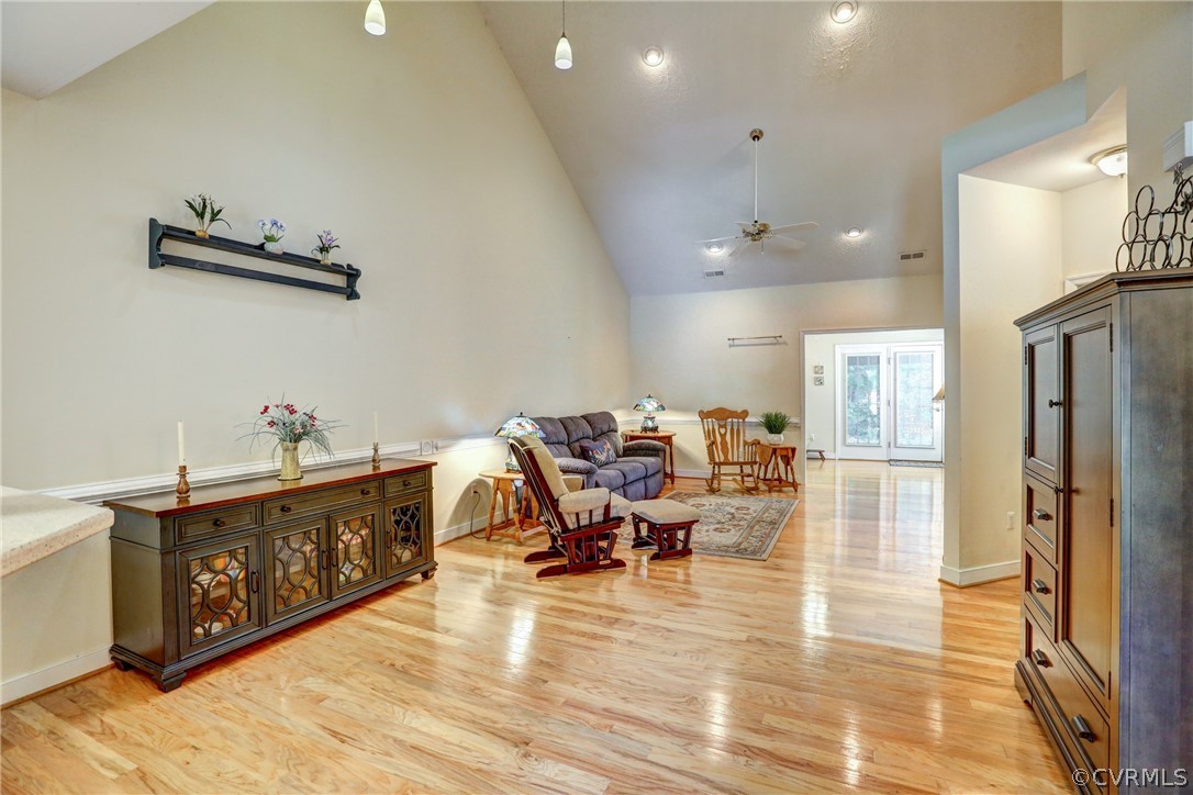 2232 Waters Mill Circle Richmond, VA 23235 - Photo 12 of 35 Spacious Dining with vaulted Ceiling and Pendant L