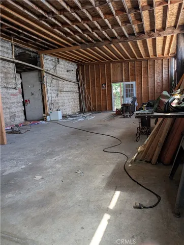 a room with gym equipment