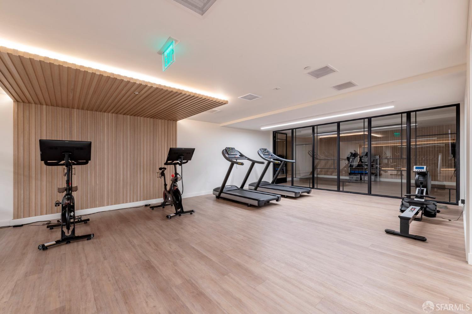 875 California Street, Unit 403 San Francisco, CA 94108 - Photo 13 of 56 a view of a room with gym equipment