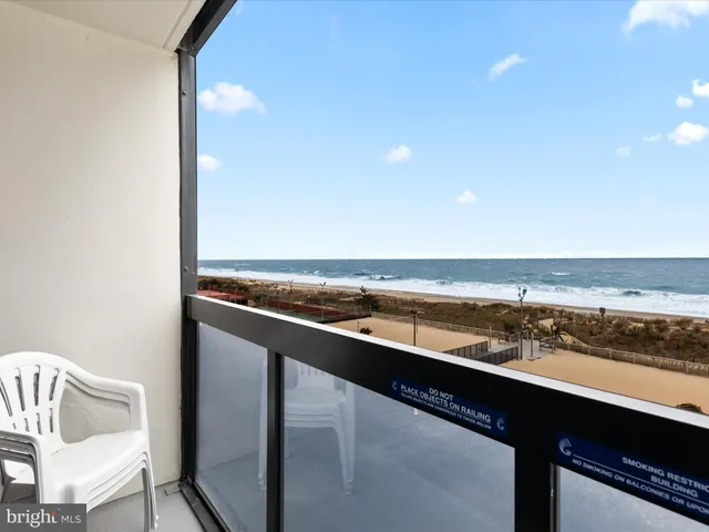 a view of an ocean and beach