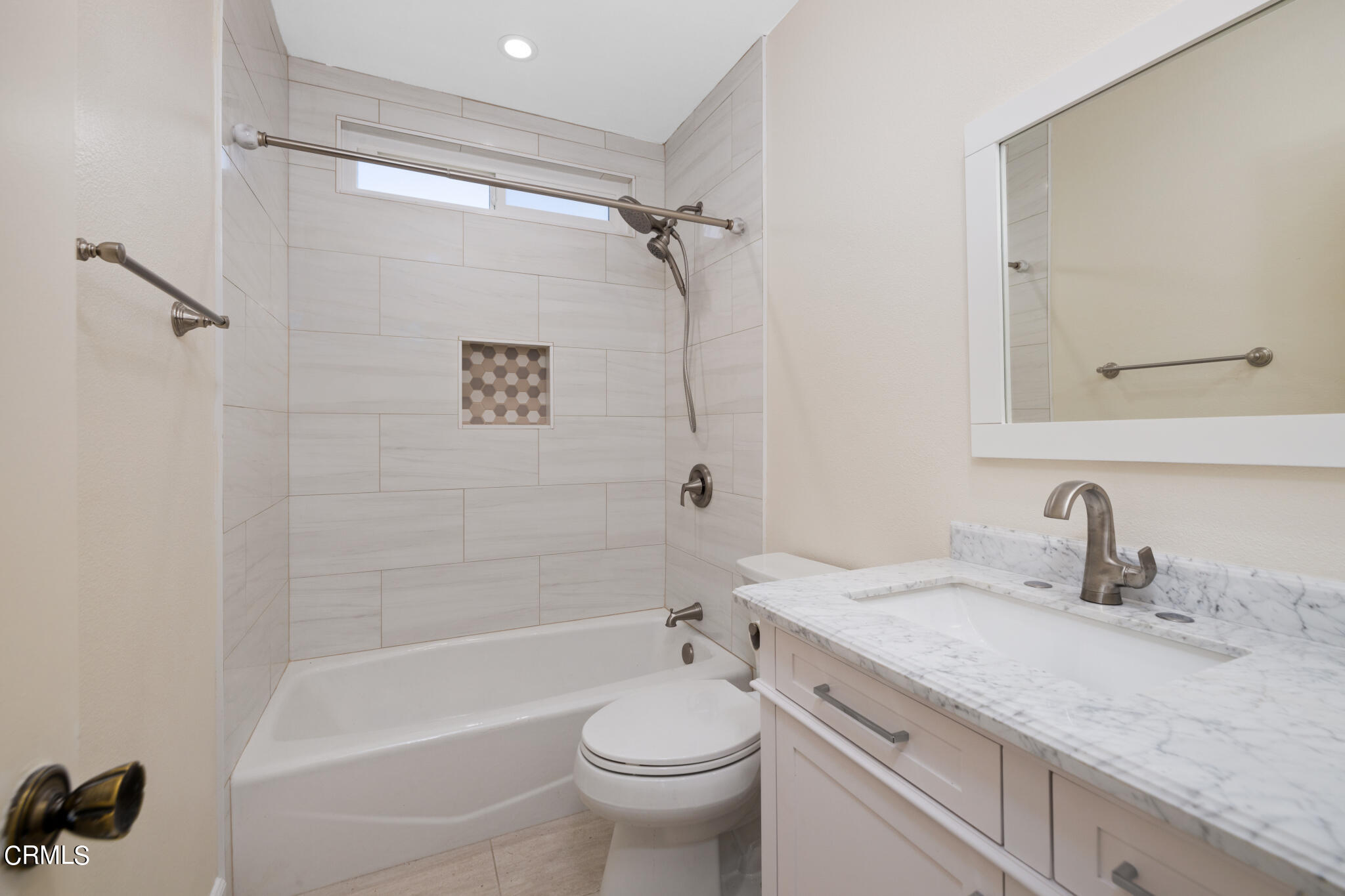 4516 Earle Avenue Rosemead, CA 91770 - Photo 16 of 23 a bathroom with a granite countertop sink a toilet and shower