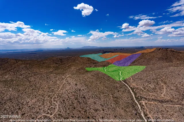 a view of a mountain with sunset view