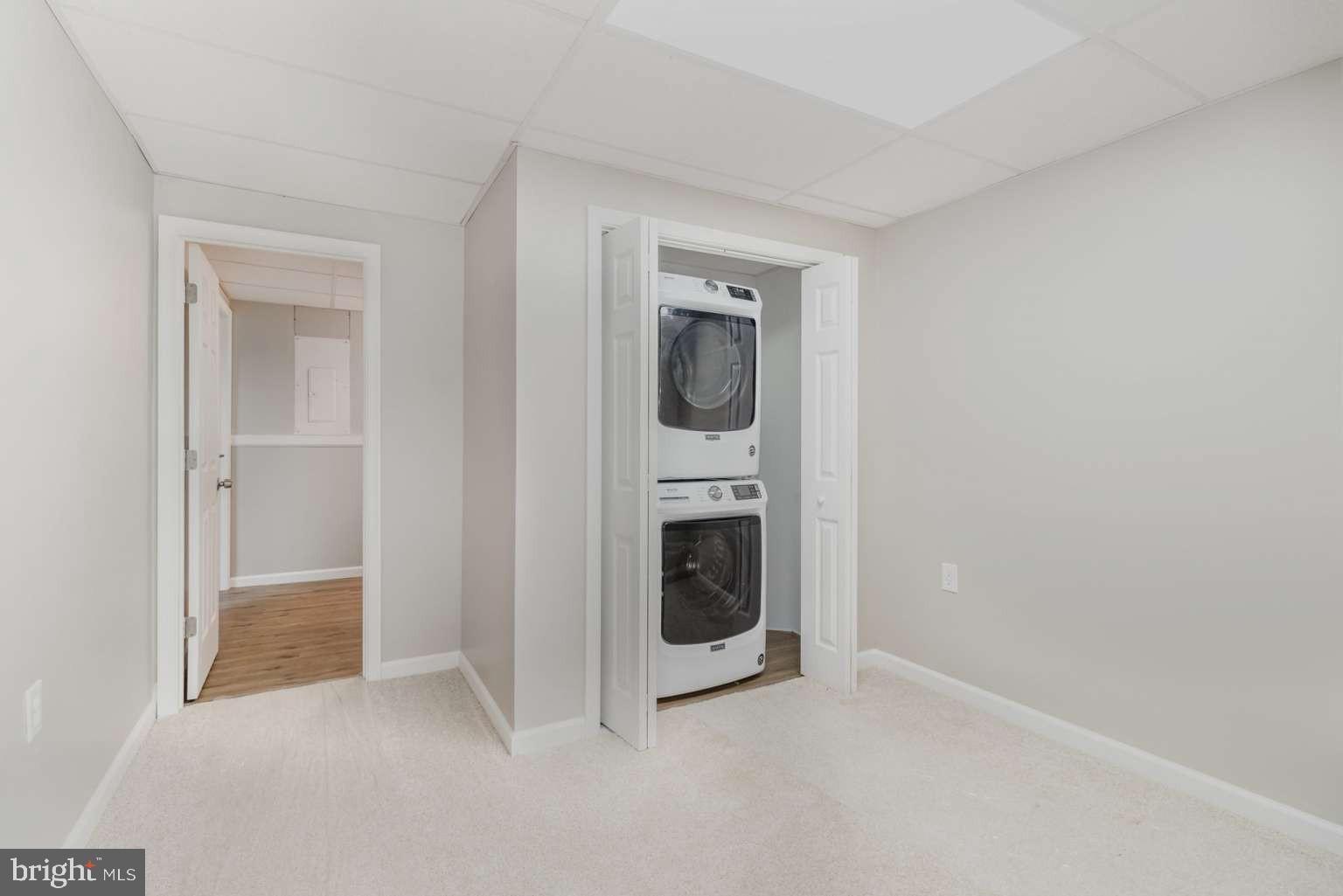 475 Company Farm Road Aspers, PA 17304 - Photo 30 of 45 a view of a hallway with washer and dryer