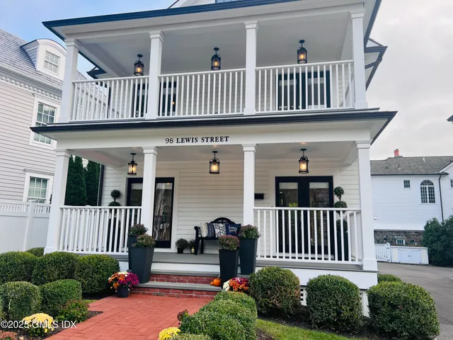 a view of a porch with a deck