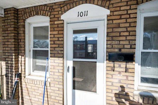 a view of a door of a house