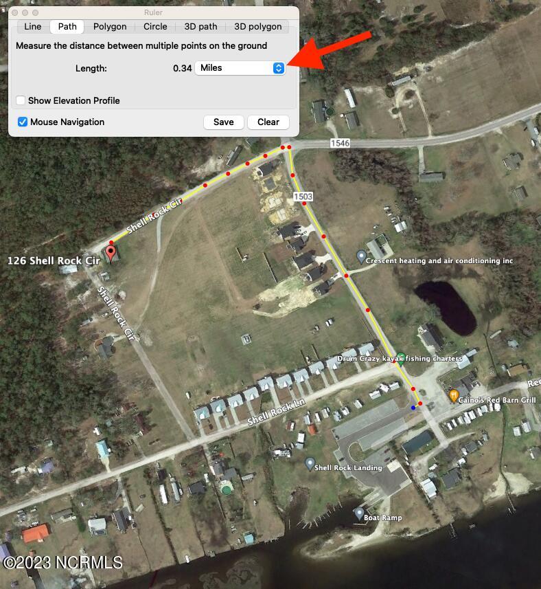 126 Shell Rock Circle Hubert, NC 28539 - Photo 7 of 41 Driving distance to boat ramp and Intracoastal Waterway