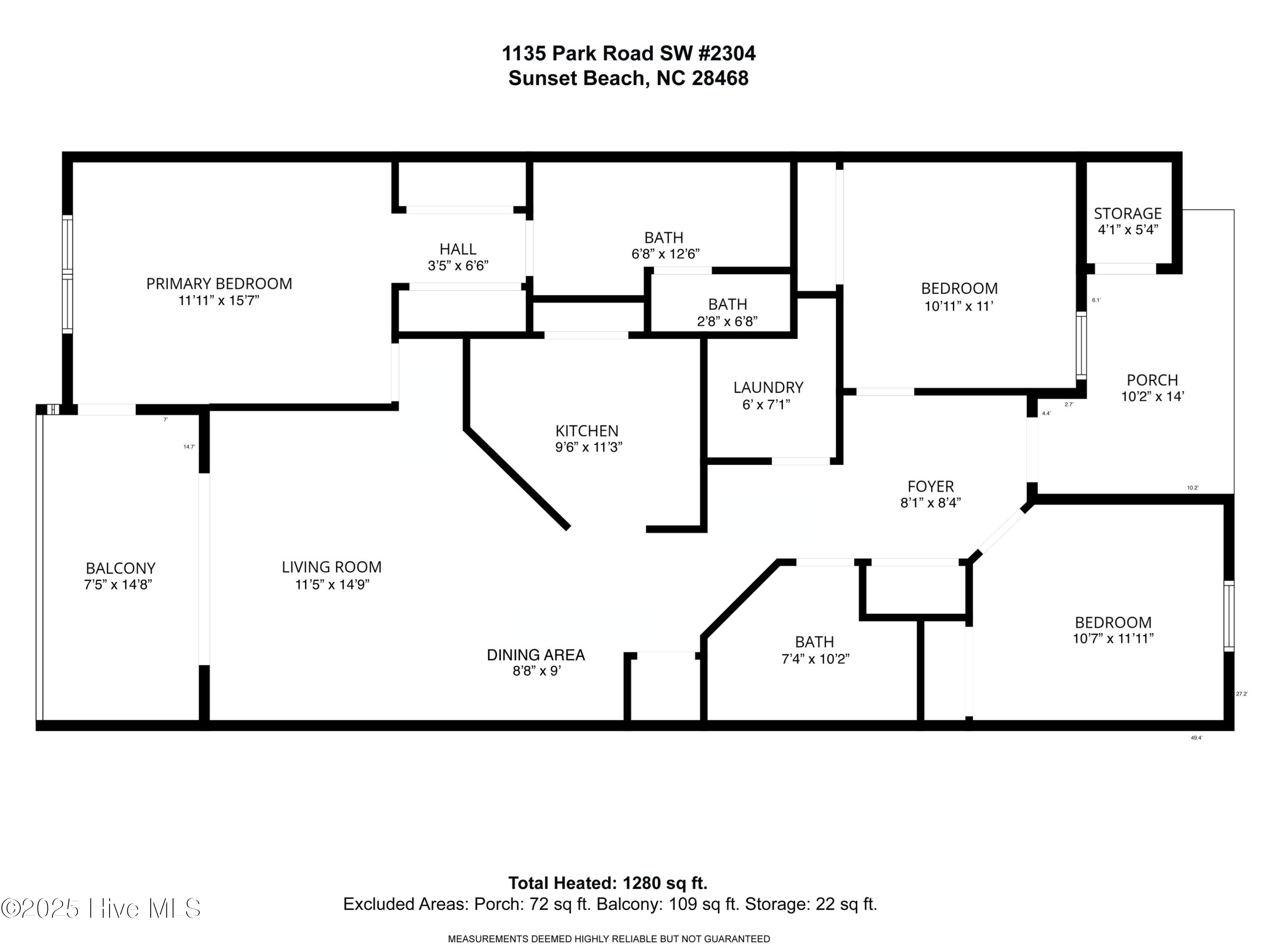 1135 Park Road Southwest, Unit 2304 Sunset Beach, NC 28468 - Photo 45 of 45 Floor plan
