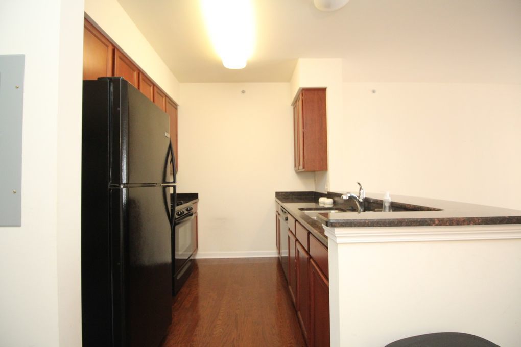 50 South Grove Avenue, Unit 410 Elgin, IL 60120 - Photo 4 of 12 a kitchen with stainless steel appliances granite countertop a refrigerator and a stove