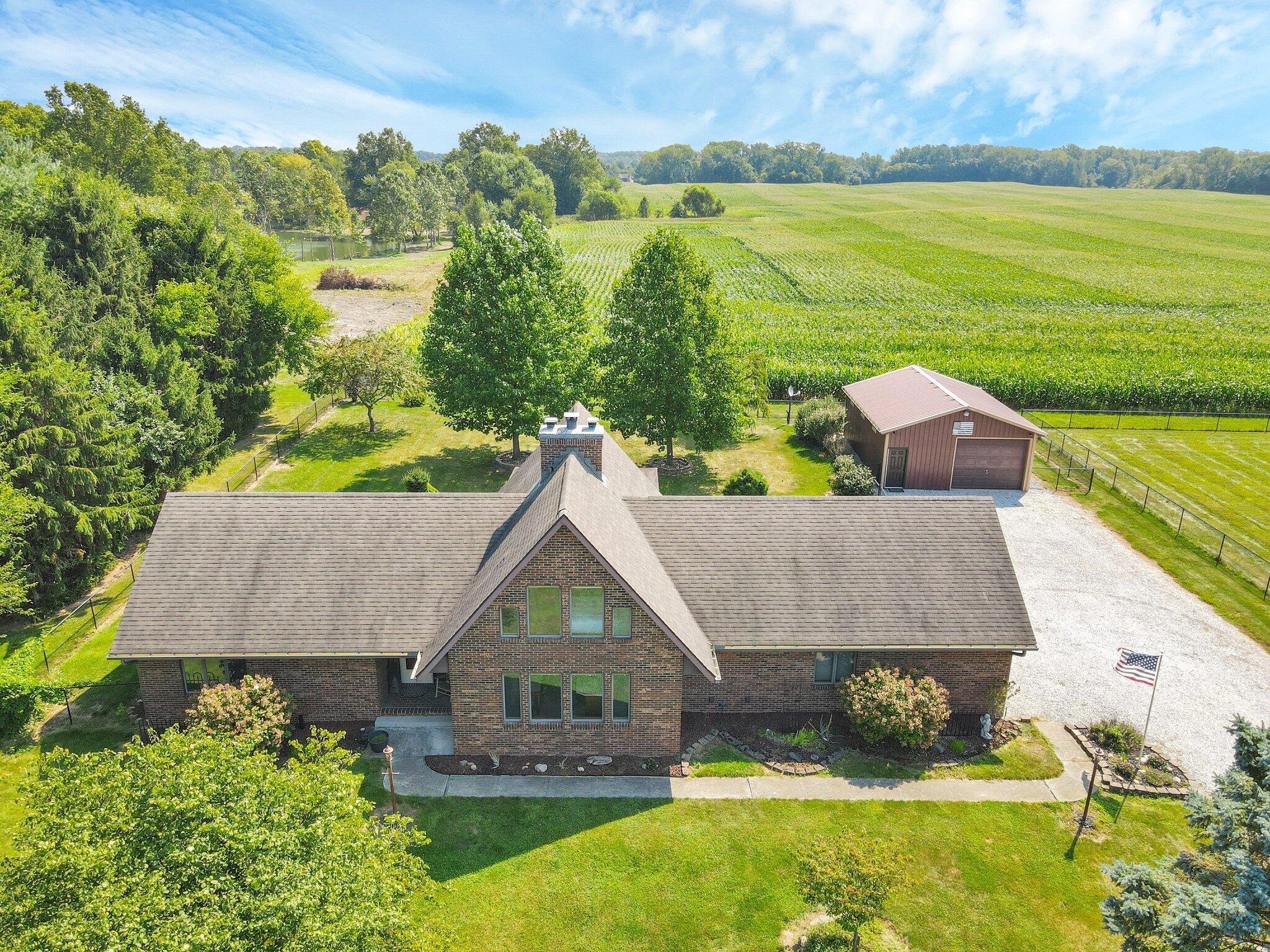 7430 Richardson Road Groveport, OH 43125 - Photo 1 of 40 Overhead View of Front of Home